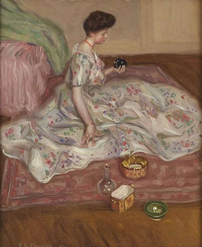 Donna seduta sul tappeto, 1904